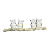 Maxbell Owl Wall Hook Decoration Cute Creative Walls Rack for Bedroom Porch Household 4 Hooks