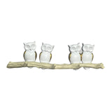 Maxbell Owl Wall Hook Decoration Cute Creative Walls Rack for Bedroom Porch Household 4 Hooks