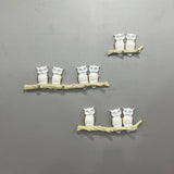 Maxbell Owl Wall Hook Decoration Cute Creative Walls Rack for Bedroom Porch Household 4 Hooks