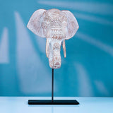 Maxbell Elephant Statue Holiday Decor Funny Desktop Decor for Fireplace Office Shelf