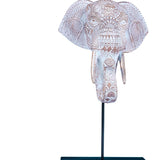 Maxbell Elephant Statue Holiday Decor Funny Desktop Decor for Fireplace Office Shelf