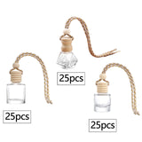 Maxbell 25Pcs Car Fragrance Hanging Bottles Portable Aroma Fragrance Vials Ornaments Style A