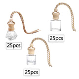 Maxbell 25Pcs Car Fragrance Hanging Bottles Portable Aroma Fragrance Vials Ornaments Style A