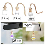 Maxbell 25Pcs Car Fragrance Hanging Bottles Portable Aroma Fragrance Vials Ornaments Style A