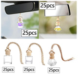 Maxbell 25Pcs Car Fragrance Hanging Bottles Portable Aroma Fragrance Vials Ornaments Style A