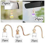Maxbell 25Pcs Car Fragrance Hanging Bottles Portable Aroma Fragrance Vials Ornaments Style A