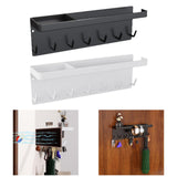 Maxbell Entryway Umbrella Stand 7 Hooks Multiuse Hanging Home Decor Key Hooks Holder Black