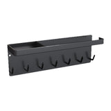 Maxbell Entryway Umbrella Stand 7 Hooks Multiuse Hanging Home Decor Key Hooks Holder Black