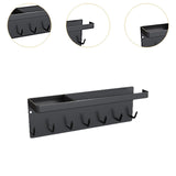 Maxbell Entryway Umbrella Stand 7 Hooks Multiuse Hanging Home Decor Key Hooks Holder Black
