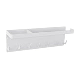 Maxbell Entryway Umbrella Stand 7 Hooks Multiuse Hanging Home Decor Key Hooks Holder White