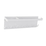 Maxbell Entryway Umbrella Stand 7 Hooks Multiuse Hanging Home Decor Key Hooks Holder White