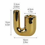 Maxbell Candle Holder Ornament Gifts Candle Stand for Wedding Reception Home Dinning Golder