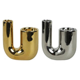 Maxbell Candle Holder Ornament Gifts Candle Stand for Wedding Reception Home Dinning Golder