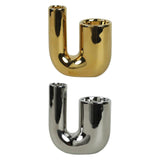 Maxbell Candle Holder Ornament Gifts Candle Stand for Wedding Reception Home Dinning Golder