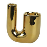 Maxbell Candle Holder Ornament Gifts Candle Stand for Wedding Reception Home Dinning Golder