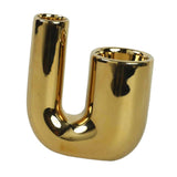 Maxbell Candle Holder Ornament Gifts Candle Stand for Wedding Reception Home Dinning Golder