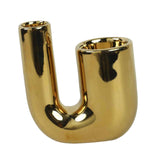 Maxbell Candle Holder Ornament Gifts Candle Stand for Wedding Reception Home Dinning Golder