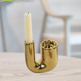 Maxbell Candle Holder Ornament Gifts Candle Stand for Wedding Reception Home Dinning Golder