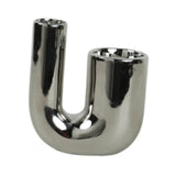 Maxbell Candle Holder Ornament Gifts Candle Stand for Wedding Reception Home Dinning Silver