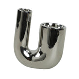 Maxbell Candle Holder Ornament Gifts Candle Stand for Wedding Reception Home Dinning Silver
