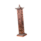 Maxbell Incense Burner Creative Incense Stick Holder for Living Room Festivals Party Red Copper