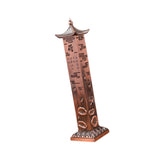 Maxbell Incense Burner Creative Incense Stick Holder for Living Room Festivals Party Red Copper