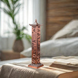 Maxbell Incense Burner Creative Incense Stick Holder for Living Room Festivals Party Red Copper