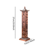 Maxbell Incense Burner Creative Incense Stick Holder for Living Room Festivals Party Red Copper