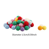 Maxbell 100Pcs Wool   Balls Hand ed Round Colourful for Craft Home Decor