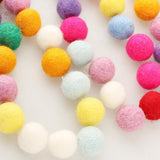 Maxbell 100Pcs Wool   Balls Hand ed Round Colourful for Craft Home Decor