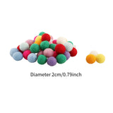 Maxbell 100Pcs Wool   Balls Hand ed Round Colourful for Craft Home Decor