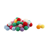 Maxbell 100Pcs Wool   Balls Hand ed Round Colourful for Craft Home Decor