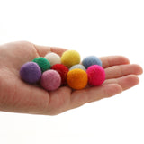 Maxbell 100Pcs Wool   Balls Hand ed Round Colourful for Craft Home Decor