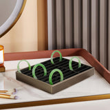 Maxbell Jewelry Organizer Tray Bracelet Holder for Dresser Jewelry Photography Props