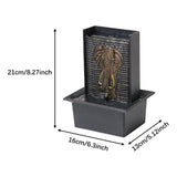 Maxbell Tabletop Water Fall Versatile Art Crafting Ornament for Office Garden Indoor