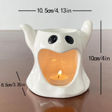 Maxbell Halloween Ghost Essential Oil Burner Tealight Candle Holder for Home