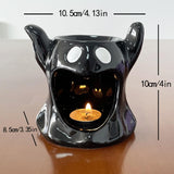 Maxbell Halloween Ghost Essential Oil Burner Tealight Candle Holder for Home