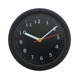 Maxbell Wall Clock Round Simple Waterproof Home Decor 6'' for Office Bedroom Kitchen Black