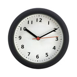 Maxbell Wall Clock Round Simple Waterproof Home Decor 6'' for Office Bedroom Kitchen Black White