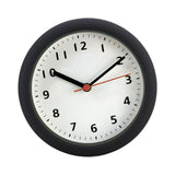 Maxbell Wall Clock Round Simple Waterproof Home Decor 6'' for Office Bedroom Kitchen Black White