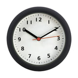 Maxbell Wall Clock Round Simple Waterproof Home Decor 6'' for Office Bedroom Kitchen Black White