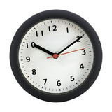 Maxbell Wall Clock Round Simple Waterproof Home Decor 6'' for Office Bedroom Kitchen Black White