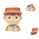 Maxbell Cute Resin Planter Gift Home Decor Girl Flower Pot for Patio Shelf Farmhouse Drink