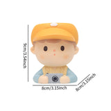 Maxbell Cute Resin Planter Gift Home Decor Girl Flower Pot for Patio Shelf Farmhouse Camera