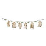 Maxbell Pre Installed Halloween Party Decoration Ghost and Bat Bunting Garland for Door