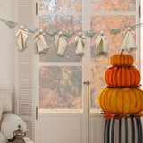 Maxbell Pre Installed Halloween Party Decoration Ghost and Bat Bunting Garland for Door