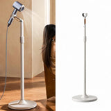 Maxbell Floor Hair Dryer Rack Rotating Microphone Holder for Daily Use Women Elderly
