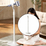 Maxbell Floor Hair Dryer Rack Rotating Microphone Holder for Daily Use Women Elderly