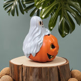 Maxbell Halloween Couple Ghost Figurine Resin Statue for Table Halloween Party Shelf Boy