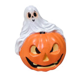 Maxbell Halloween Couple Ghost Figurine Resin Statue for Table Halloween Party Shelf Boy
